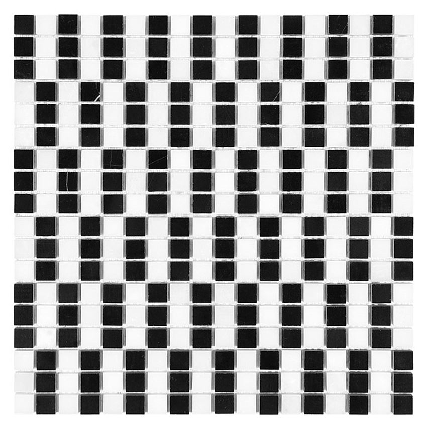 Mozaika 30,5x30,5 cm Dunin Black&White Pure B&W Domino 15