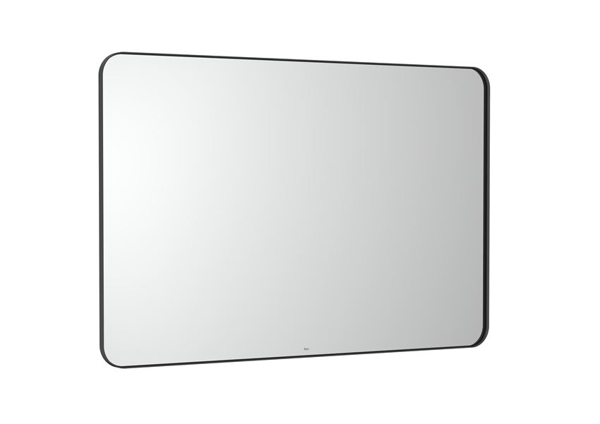 Lustro w ramie 120x70 cm czarne Roca Luna