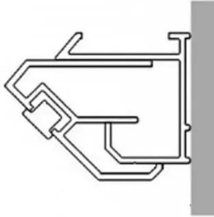 Profil do montażu drzwi skrzydłowych we wnęce Roca Metropolis-N