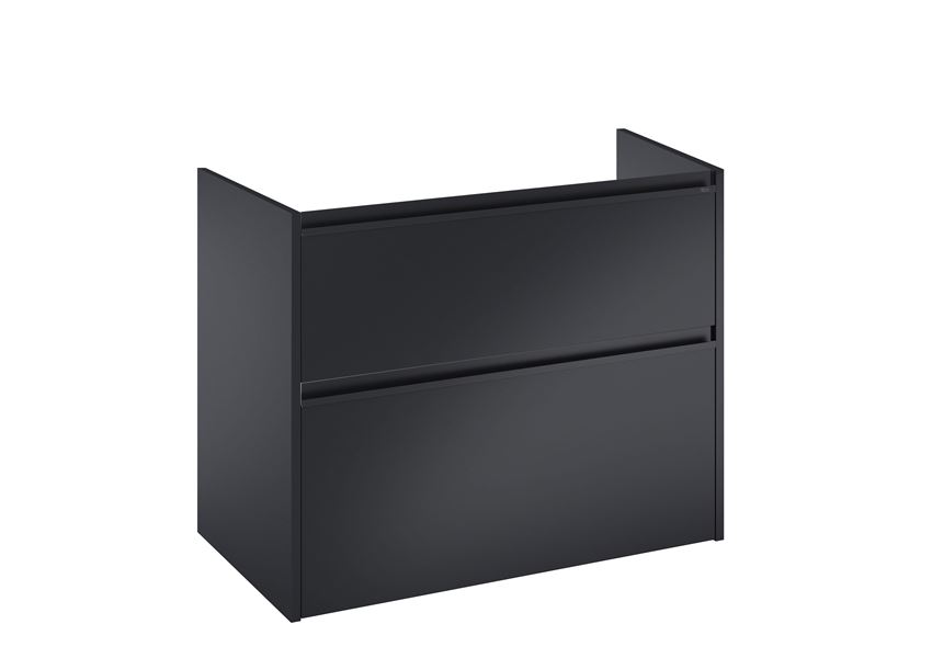 Szafka łazienkowa 80 cm z 2 szufladami czarny mat Roca Gap Pro