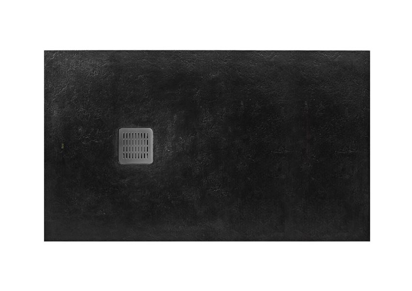 Brodzik prostokątny kompozytowy STONEX 160x100x3,1 cm czarny Roca Terran