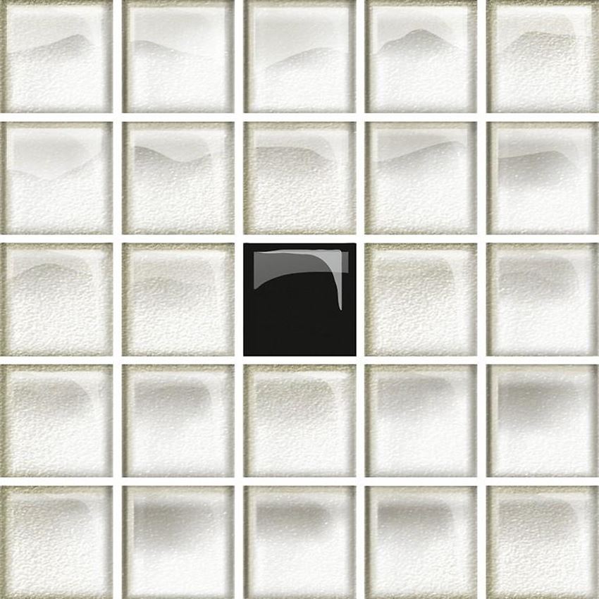 Mozaika Opoczno Glass White/Black Mosaic A New OD660-116