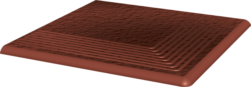Płytka podłogowa 30x30 cm Paradyż Cloud Rosa Stopnica Narożna Duro