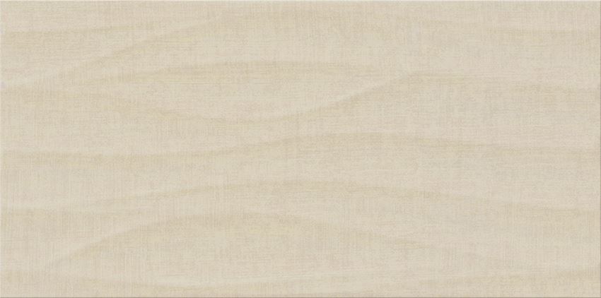 Płytka ścienna 29,8x59,8 cm Cersanit Shiny Textile Ps810 beige satin structure