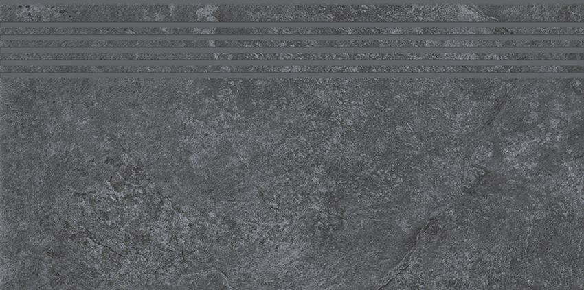 Płytka stopnicowa 29,8x59,8 cm Cersanit Colosal graphite