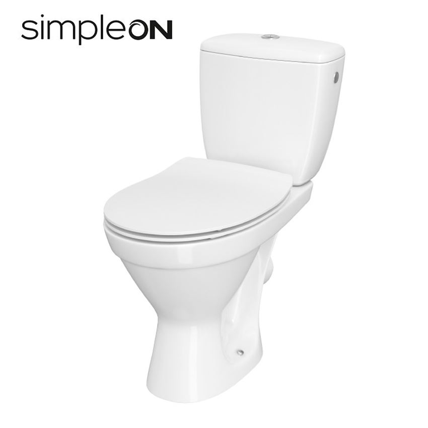 Kompakt WC SimpleOn z deską Slim wolnoopadającą Cersanit Cersania
