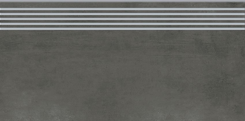 Płytka stopnicowa 29,8x59,8 cm Opoczno Grava Graphite Steptread