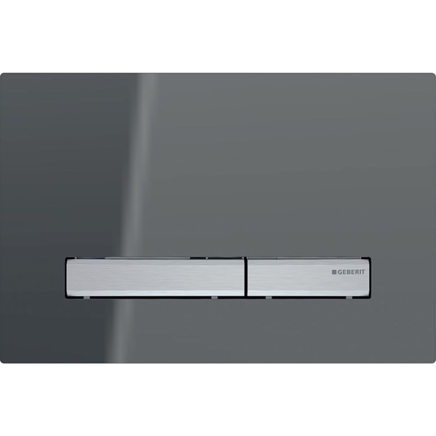 Przycisk spłukujący płyta montażowa i przyciski chromowane/płyta przykrywająca lava Geberit Sigma50