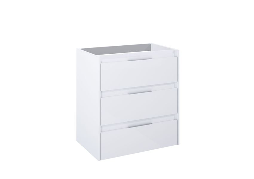 Szafka podumywalkowa 70 cm z 3 szufladami biały połysk Roca Alpine