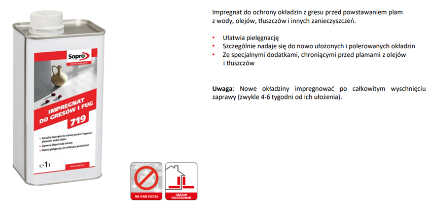 Impregnat Sopro FFS 719 karta techniczna