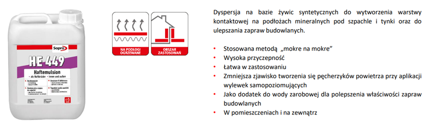 Emulsja sczepna Sopro HE 449/1