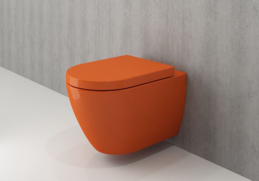 Miska WC wisząca bez deski Glossy Orange Bocchi Venezia
