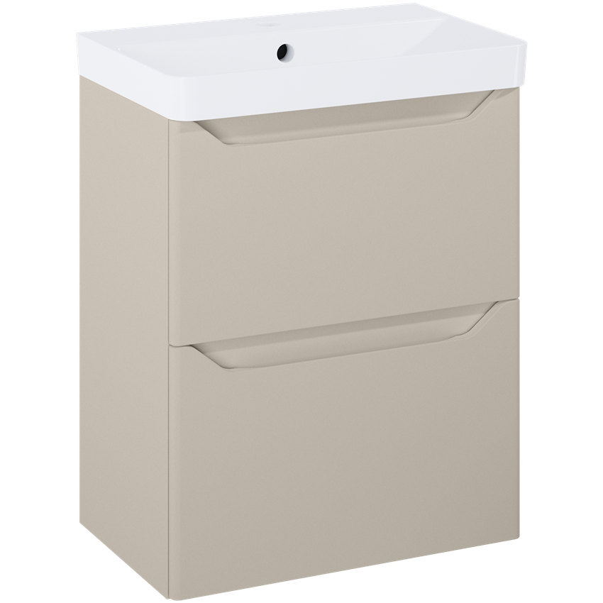 Szafka z umywalką 50 cm Elita Helo Compact 50 2S Fume Matt