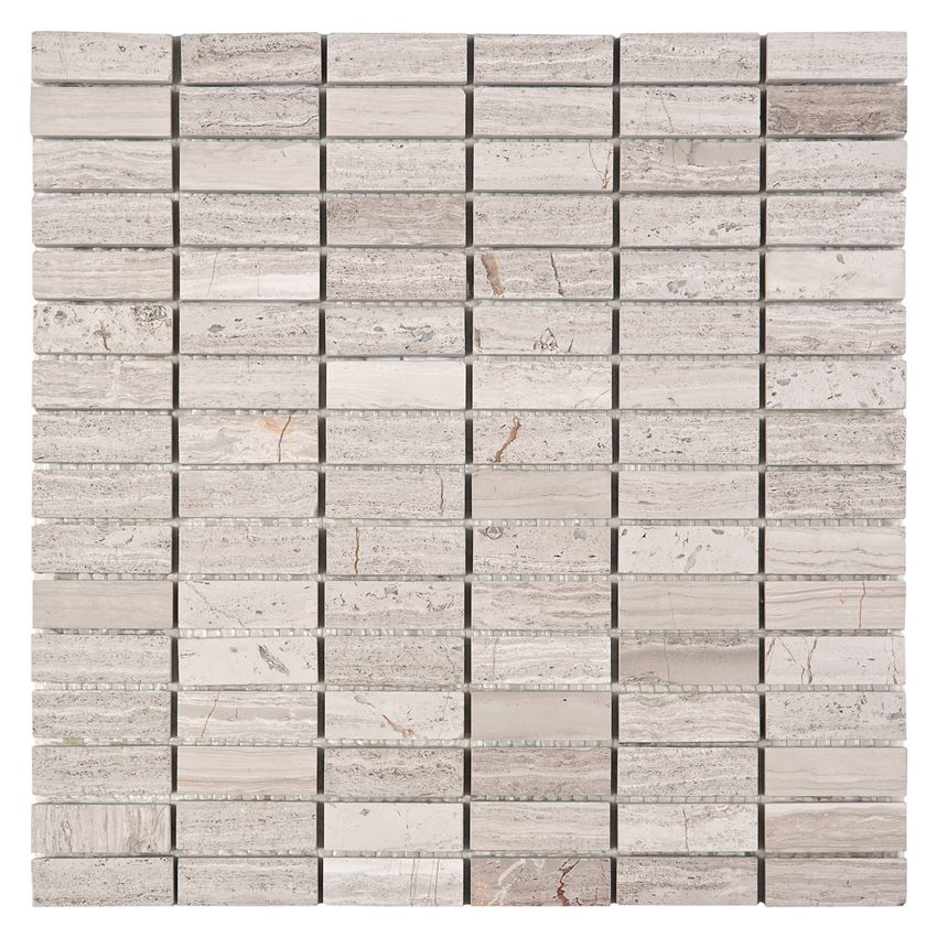 Mozaika kamienna 30,5x30,5 cm Dunin Woodstone Grey block 48