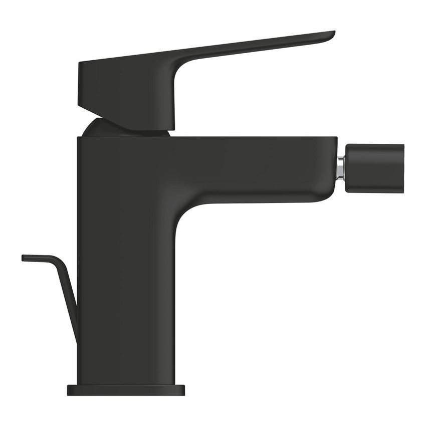 Bateria bidetowa z zestawem odpływowym rozmiar S matte black Grohe Cubeo