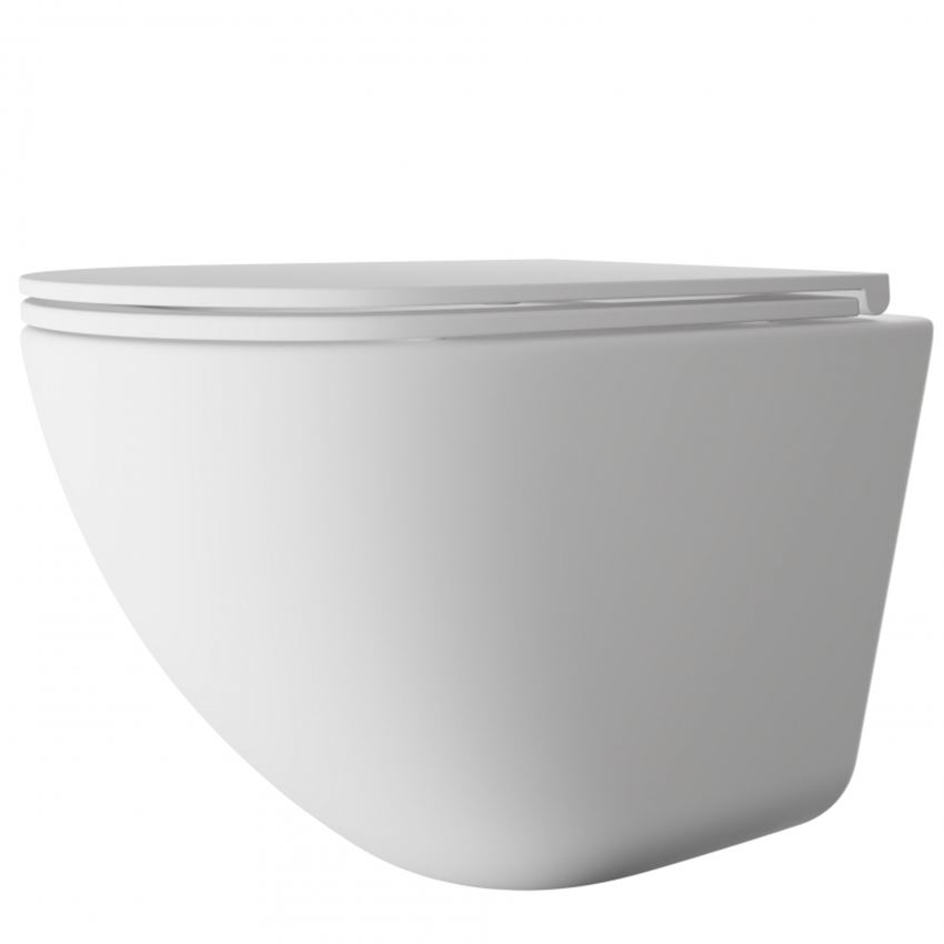 Miska WC podwieszana IÖ Mufi Plus Spin Flux Plus White Mat