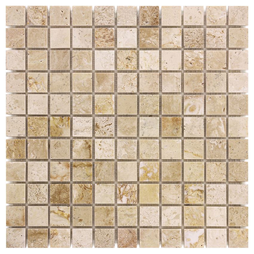 Mozaika kamienna 30,5x30,5 cm Dunin Travertine Cream 25