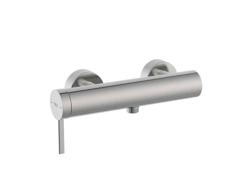Bateria prysznicowa jednouchwytowa ścienna inox Roca Ona