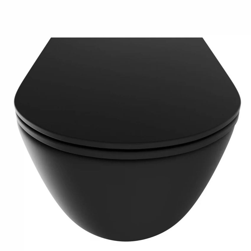 Miska WC podwieszana IÖ Mufi Plus Spin Flux Plus Black Mat