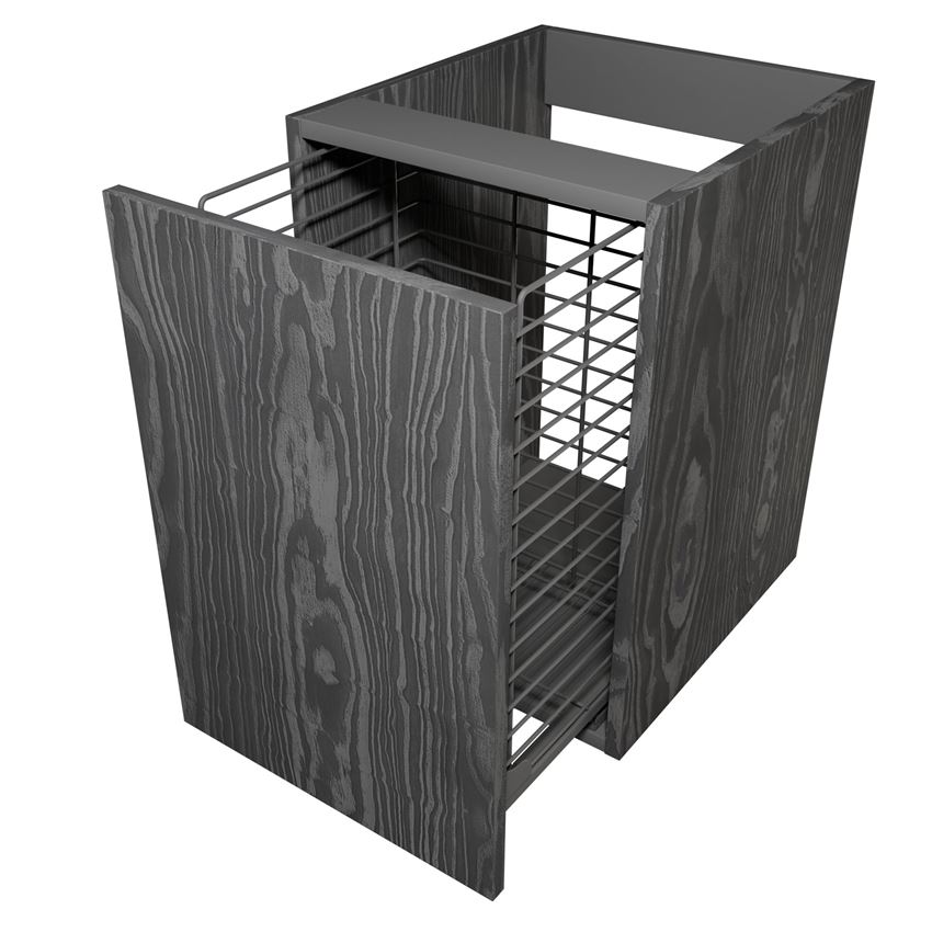 Moduł z koszem cargo 40 cm nero IÖ Wood Milenium