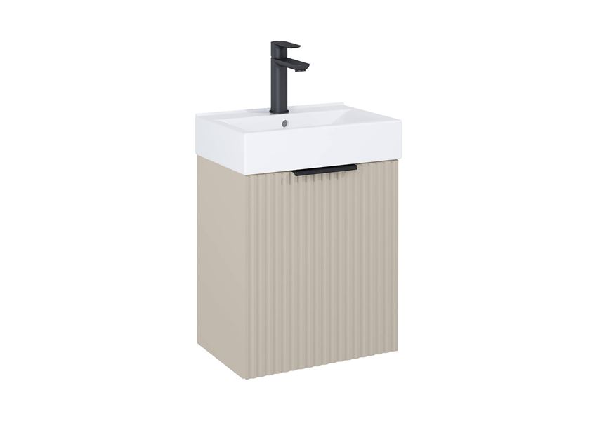 Zestaw łazienkowy Unik 45 cm z 1 drzwiami fume mat Roca Reef