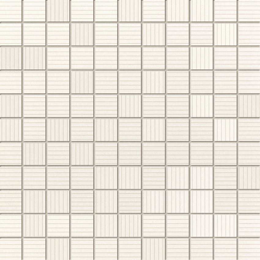 Mozaika ścienna 30x30 cm Domino Indigo biały