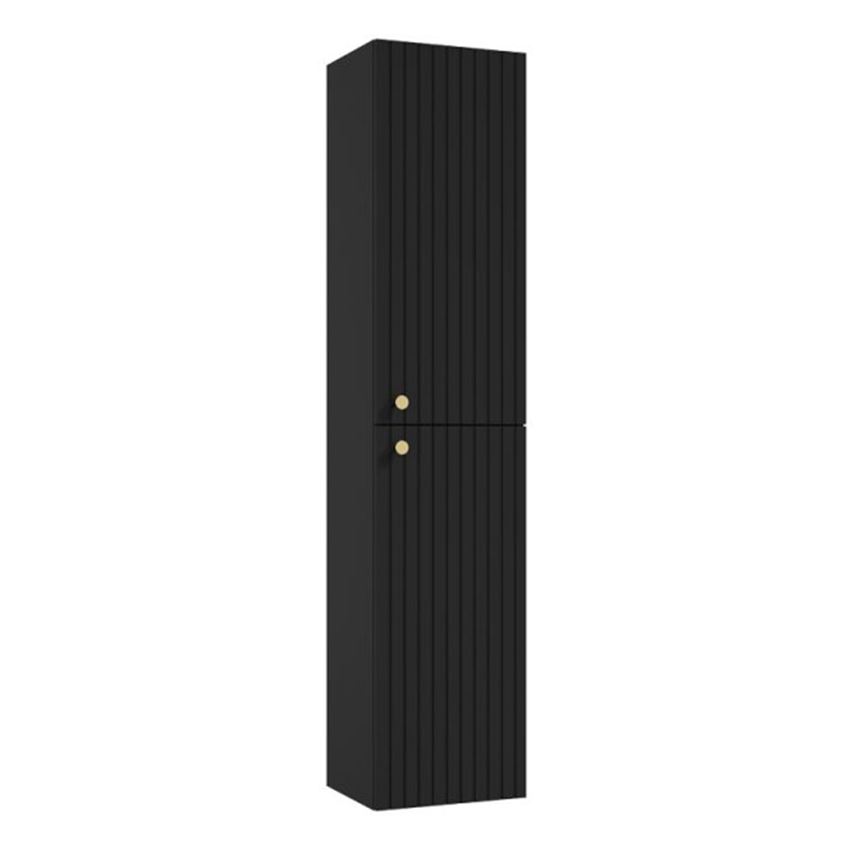 Słupek wiszący bez uchwytów 37x170 cm lakier czarny mat Defra Fuego