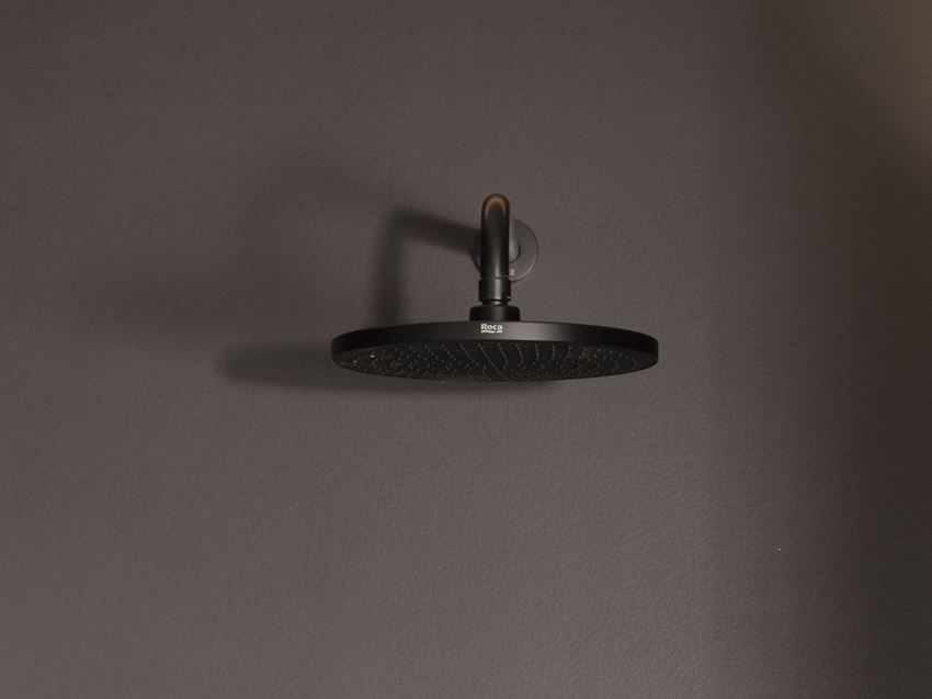 Głowica prysznicowa okrągła 23 cm czarny mat Roca Rainsense