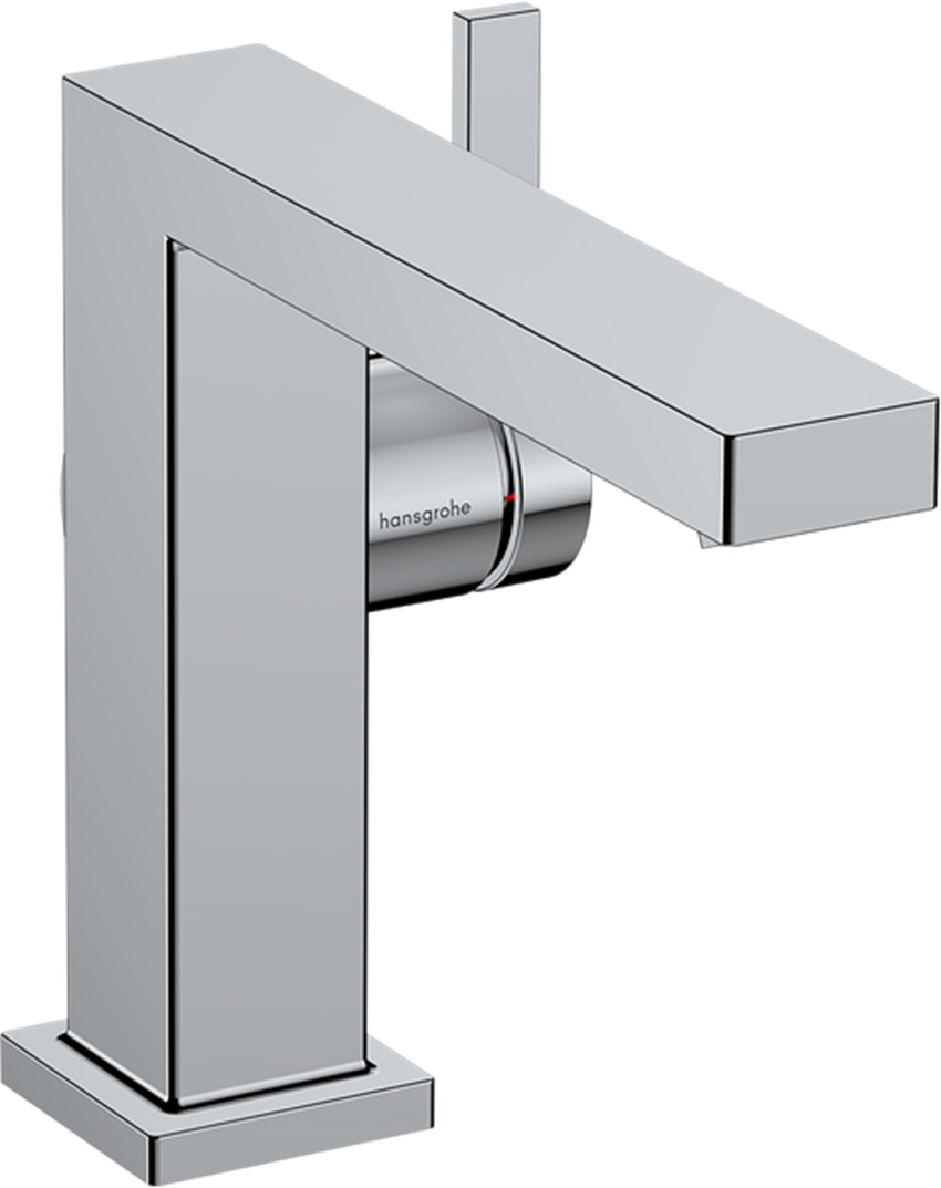 Jednouchwytowa bateria umywalkowa 110 Fine CoolStart Ecosmart+ z kompletem odpływowym Push-Open chrom Hansgrohe Tecturis E