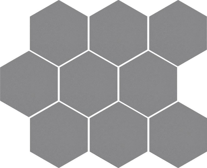 Mozaika uniwersalna 27,53x33,4 cm Cerrad Mozaika heksagon Cambia gris lappato 