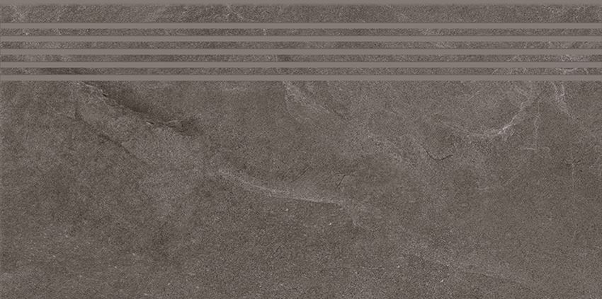Płytka stopnicowa 29,8x59,8 cm Cersanit Marengo graphite