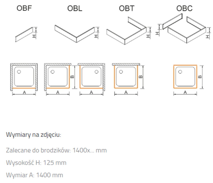 Obudowa do brodzika Sanplast OBF 625-401-0370-01-000 rys techniczny