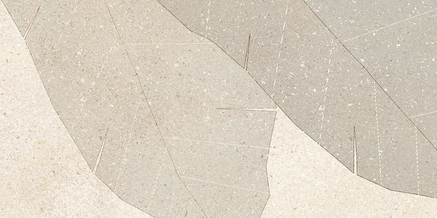 Dekor ścienny gresowy 59,8x119,8 cm Tubądzin Lavish Leaves