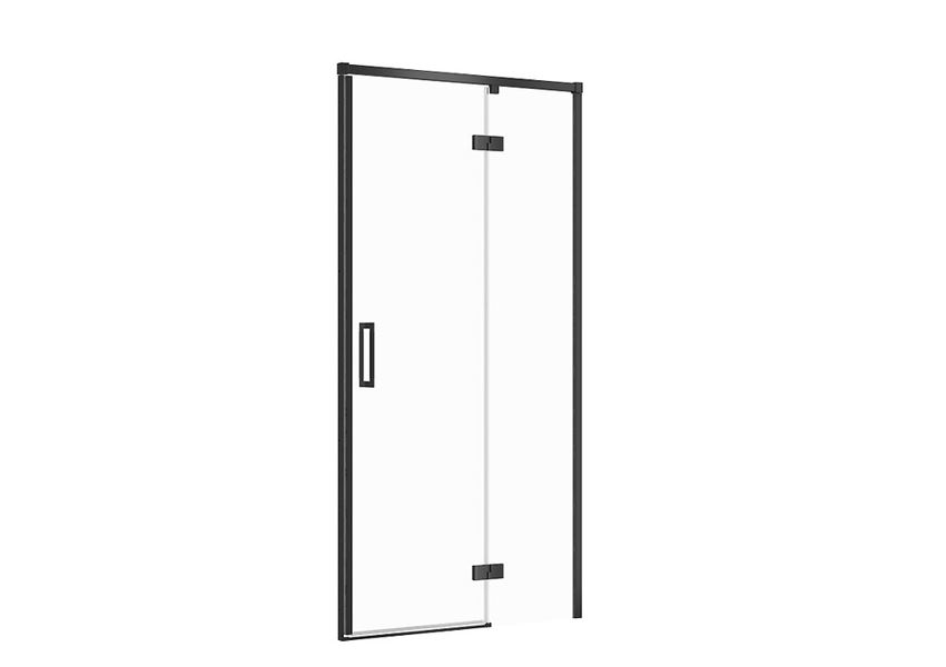 Drzwi prysznicowe prawe profile czarne 100x195 cm Cersanit Larga