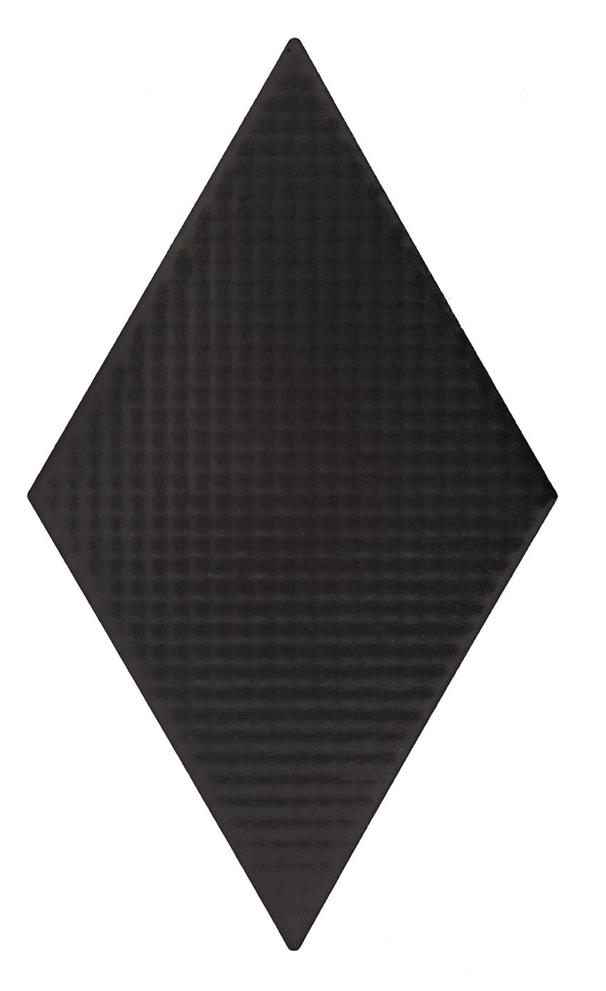 Płytka ścienna gresowa matowa 11,5x20 cm Dunin Rombic Black 02 matt