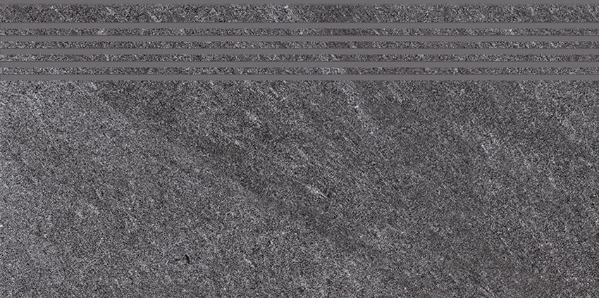 Płytka stopnicowa 29,8x59,8 cm Cersanit Bolt dark grey