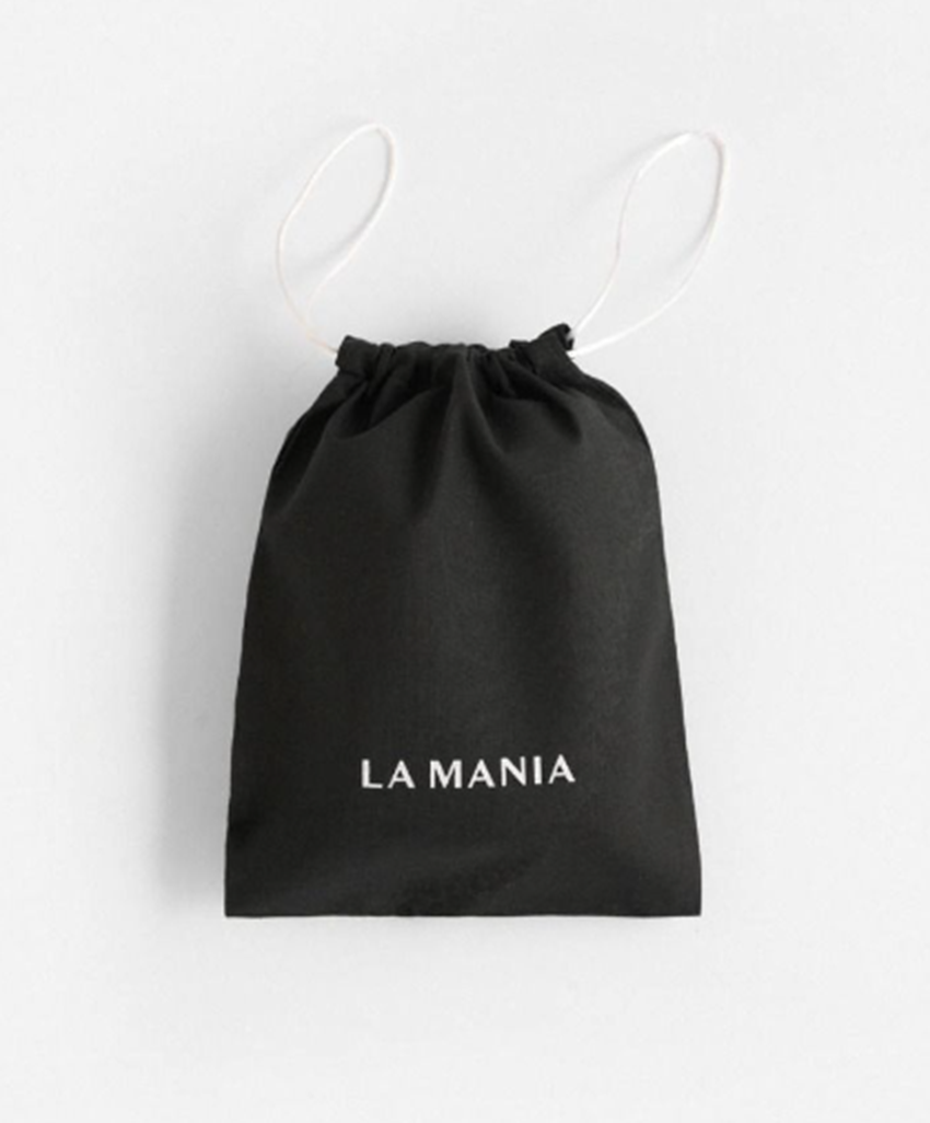 Ręcznik łazienkowy La Mania Home Ręcznik Mono Mania Black 30x50