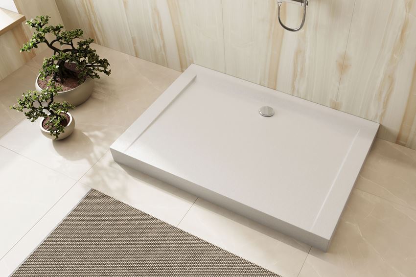 Brodzik prostokątny wysoki 140x90 cm biały Excellent Forma Compact X