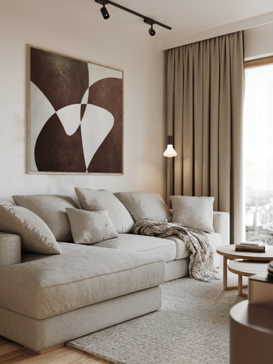 Projekt mieszkania w Warszawie - Projekt salonu.png