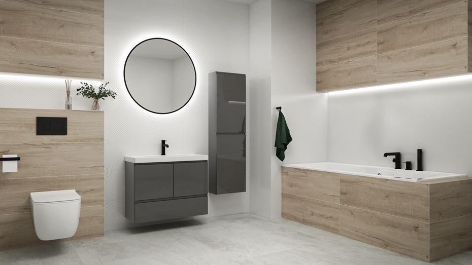 Azario Pearl białe płytki ścienne w połysku Domni.pl